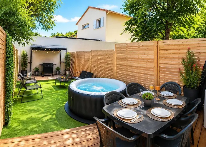 Maison Duplex - 7P - Jardinet Et Spa - 2Mn Des Plages Casa Sounolyha